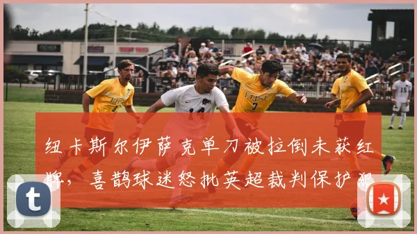 纽卡斯尔伊萨克单刀被拉倒未获红牌，喜鹊球迷怒批英超裁判保护犯规